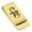 Gold, variant on Stainless Steel Mythical Hydra Head Classic Slim Money Clip Credit Card Holder