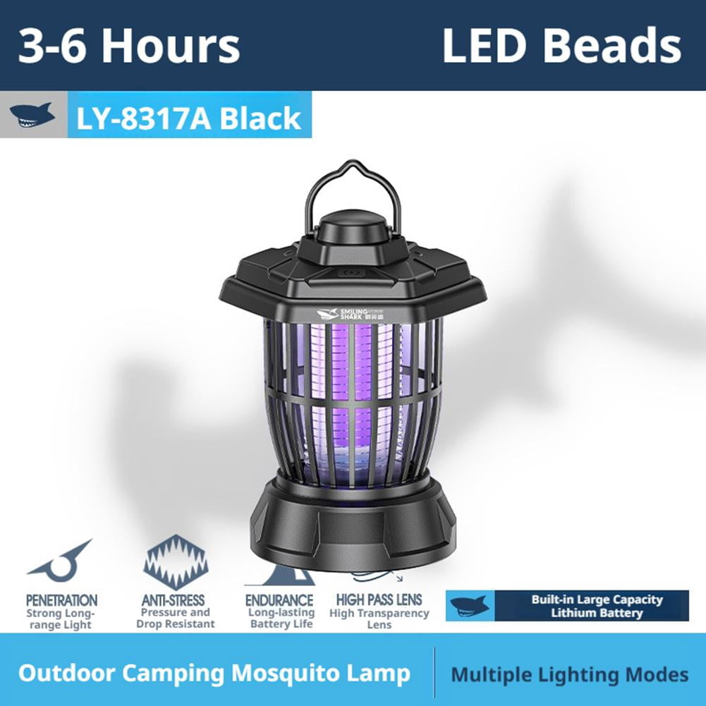 2-in-1 Rechargeable Bug Zapper Lantern, LED Camping Light & Electric Mosquito Zapper, Portable Outdoor Indoor Hanging Lamp for Patio Garden Picnic 1pcs