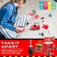 thumbnail image 7 of USA Toyz Red Bots Firetruck Vehicle Playset Trucks Toys for Kids Ages 3+ (19 Pieces), 7 of 7