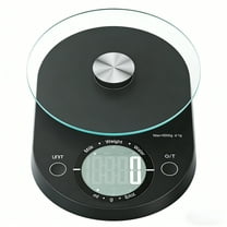 Food Scale, Digital Kitchen Scale, 5kg/11lb Capacity, Precision Scale with Grams and Ounces, Black