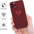 thumbnail image 4 of Case for iPhone 11 Pro, Cute Pattern Soft TPU Case for Girls Women, Camera Hole Protective Case for iPhone 11 Pro (5.8 inch), Red Heart, 4 of 13