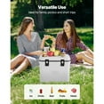 thumbnail image 3 of KFFKFF Compact Chill Box, 38 QT Sturdy Cooler with Ice Preservation, Robust Handles and Beverage Stand, Featherweight Stiff Substance Insulated Compact Chill Box, Ideal for Family Outings, 3 of 10