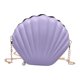 thumbnail image 5 of Bolso de hombro con forma de concha Yuyangstore Monedero novedoso con cremallera Violeta, 5 of 8