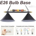 thumbnail image 5 of iMeshbean 43" Hanging Pool Table Lights - Billiard Pool Table Lighting Fixtures for 7' 8' Table - Real Billiard Ball Design - Ceiling Lamp with 2 Metal Lamp Shades for Game Room, 5 of 14
