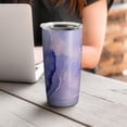 thumbnail image 4 of 20oz Tumbler with Lid and Straw Stainless Purple Marble Steel Vacuum Insulated Water Coffee Tumbler Cup, Double Wall Vacuum Insulated Travel Mug Reusable Tumblers for Ice Drinks, Hot Beverage, 4 of 7