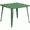 Green, variant on Flash Furniture Parker Commercial Grade 35.5" Square Silver Metal Indoor-Outdoor Table