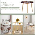thumbnail image 3 of Mike el caballero-theme Fitted Round Tablecloths Elastic Edged Table Covers Waterproof Table Cloth for Kitchen Holiday Party Tables Decor 120cm, 3 of 6
