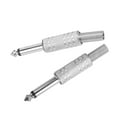 thumbnail image 4 of 2Pcs Audio Adapter Male Coupler Joiner Guitar Earphone Straight Jack Plug In Connector 6.35mmSingle Track, 4 of 8