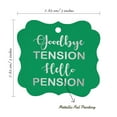 thumbnail image 7 of Inkdotpot Real Silver Foil Bracket Shape Paper Hang Tags Good Bye Tension Hello Pension Retirement Favor Tags Pack Of 100, 7 of 7