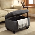 thumbnail image 4 of Convenience Concepts Designs4Comfort 5th Avenue Storage Ottoman, Gray Fabric, 4 of 4