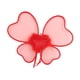 thumbnail image 4 of Ala de mariposa versátil y romántica para juego de simulación, corazón rojo para accesorios de fotos navideñas Red de malla con ribete, 4 of 9