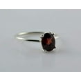 thumbnail image 5 of Navya Craft Garnet Oval 925 Sterling Silver Handmade Women Statement Ring, Garnet Jewelry Size 13.5, 5 of 5