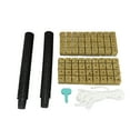 thumbnail image 2 of M Buder 72 Set 1 Inch Rockwool Cubes with 2 Inch Net Pots for Hydroponics Growing System Good Water Absorption Hydroponic Mesh Net Cup Kit for Home Garden Greenhouse Seed Starting, 2 of 9
