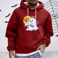 thumbnail image 2 of Sweatshirts for Men Winter Zip up Hoodie Men Mens Medium Sweatshirt Lightweight Pullover Hoodie Mens Hooded Sweatshirt Warm Men's Halloween Hooded Red XXL, 2 of 6