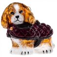 thumbnail image 2 of Blenheim Cavalier King Charles Spaniel in Quilted Coat Polish Glass Ornament, 2 of 3