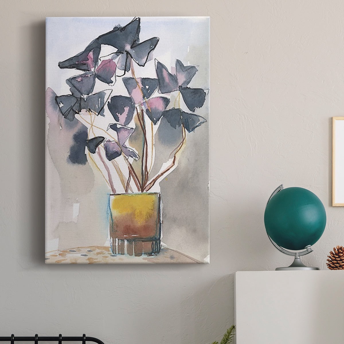 Oxalis in Vase II Premium Gallery Wrapped Canvas - Ready to Hang