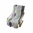 thumbnail image 4 of Artichoke Soft Flannel Fleece Throw Blanket, Sketch Style Vegetables Hand Drawn Style Exotic Tasty Healthy Food, Cozy Plush for Indoor and Outdoor Use, 50" x 70", Lime Green and Purple, by Ambesonne, 4 of 6