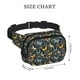 thumbnail image 4 of Fotbe Flowers Butterfly Cangurera Cuadrada con Estampado de Doble Capa, Bolsa de Cintura Ajustable Mini para Hombres y Mujeres, 4 of 9
