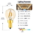 thumbnail image 4 of Bombilla de filamento LED G40 marrón CA/CC de bajo voltaje de 12 V/24 V CC CA, bombilla de batería para máquina herramienta retro, 4 of 4