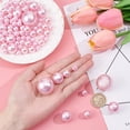thumbnail image 3 of 100pcs Pink Pearl for Vase Filler Floating Artificial Tulip Petals Vase Filler with 4 Size Pearl for Makeup Brushes Holder Wedding Party Decor, 3 of 7
