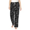 thumbnail image 2 of Goofa Travel The World Printed Soft Pajama Pants for Women, Wide Leg Comfy Casual Lounge Yoga Pants-X-Large, 2 of 9