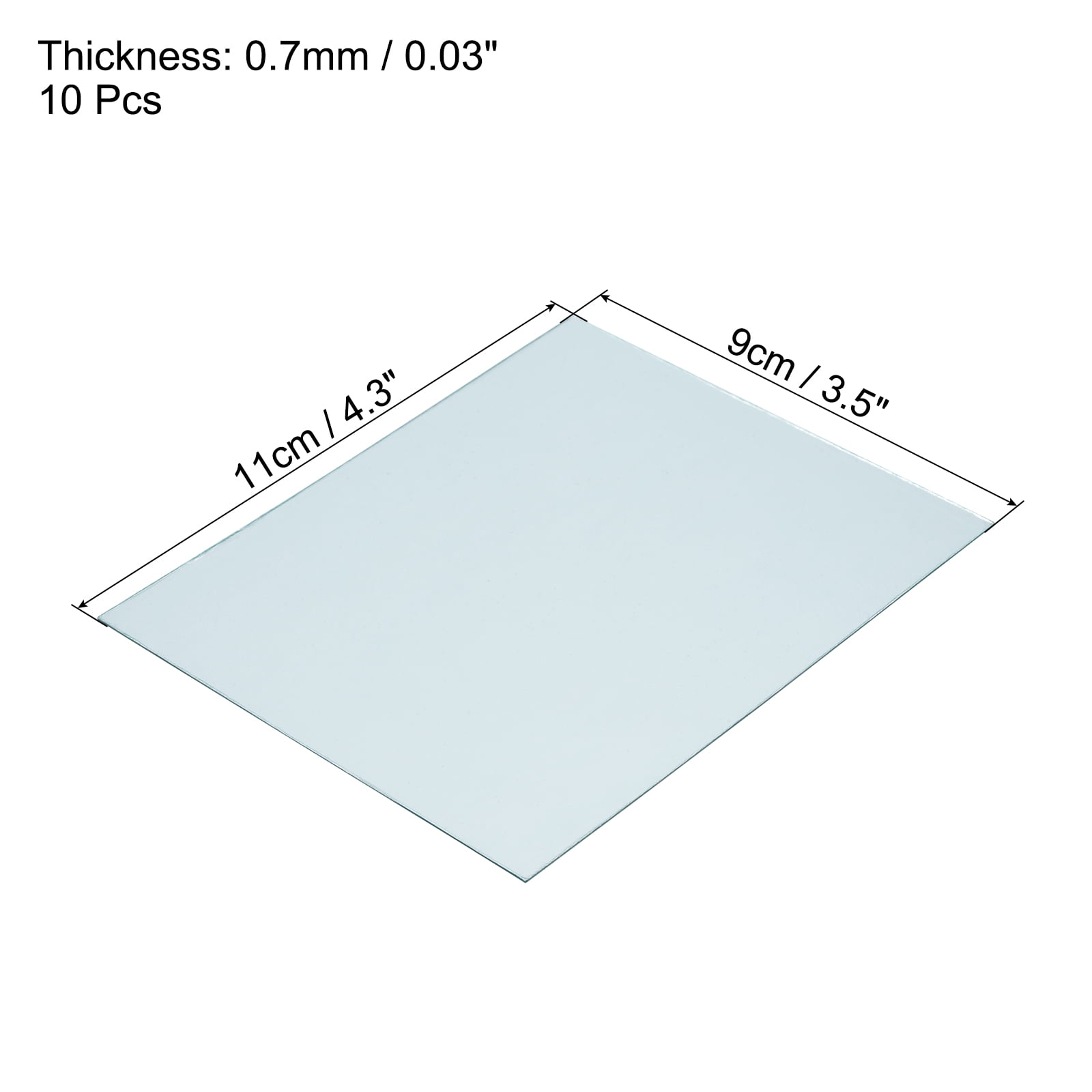 Unique Bargains Welding Protection Lens Transparent Protective Replacement Right Angle