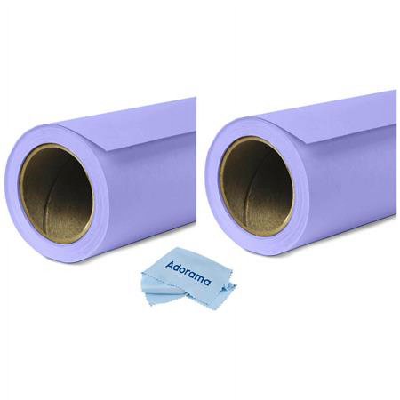 UPC: 0192223038899 | 2 Pack Widetone Seamless Background Paper  86  wide x 36  Orchid  #29 – With Microfiber Cleaning Cloth