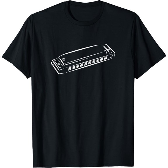 Harmonica t-shirt mens t shirt，black，women，funny，misfits，men，journey