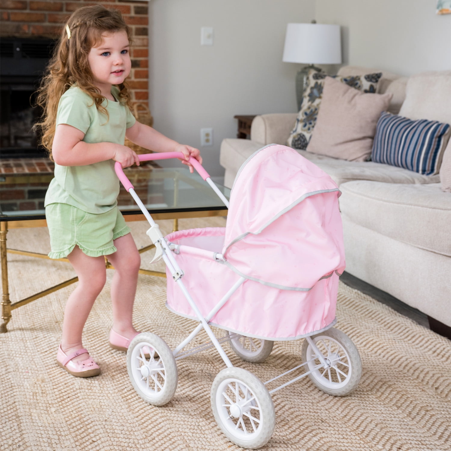Hopscotch Lane My Baby Doll's Luxury Pram Stroller, Baby Doll Accessory, Children Ages 2+