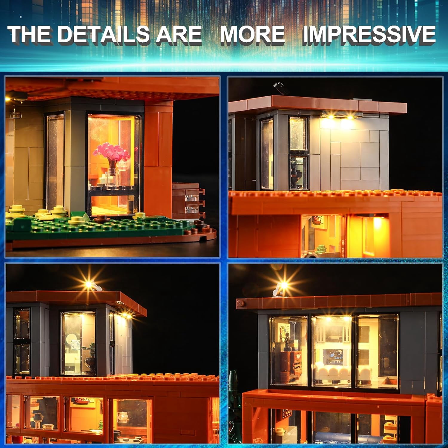 SEEMEY LED Light Kit for Lego Twilight Cullen House 21354 Set