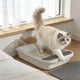thumbnail image 1 of Caja De Arena De Plástico Para Gatos Caja de arena blanca semicerrada de lados altos con diseño a prueba de salpicaduras y pala para gatos domésticos (1 unidad) JASKFLY, 1 of 8