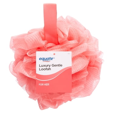 Equate Women's Luxury Gentle Loofah with Convenient Loop, Color May Vary