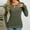 B_ Army Green Tops for Women, variant on Olyvenn Womens Long Sleeve Crew Neck Shirts Pleated Keyhole Tops Solid Blouses Dressy Casual Tunic Blouse Army Green 8-10