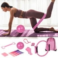 thumbnail image 6 of Pilates Ring and Ball Set, 13 Piece Yoga Pilates 13 Piece Fitness Set, Home Pilates Kit, Exercise Yoga Equipment Accessories, Pilates Equipment Kit Gifts, Pink, 6 of 6