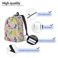 thumbnail image 3 of Rocae Colorful Poodle Dog for Canvas College Laptop Backpack for Men Women-Small, 3 of 5