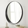 thumbnail image 6 of Open Box 30 Inch Circle Mirror 3 In Deep w/ Stainless Steel Metal Frame, Black, 6 of 9