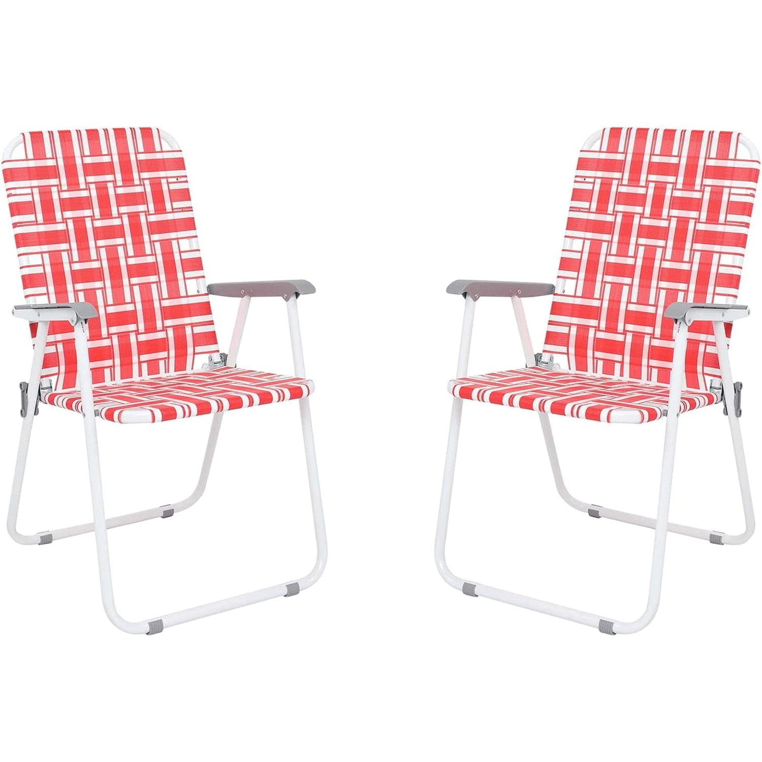 2 Pack Folding bed Strap Lawn Beach Chair,Heavy Duty Portable Chairs