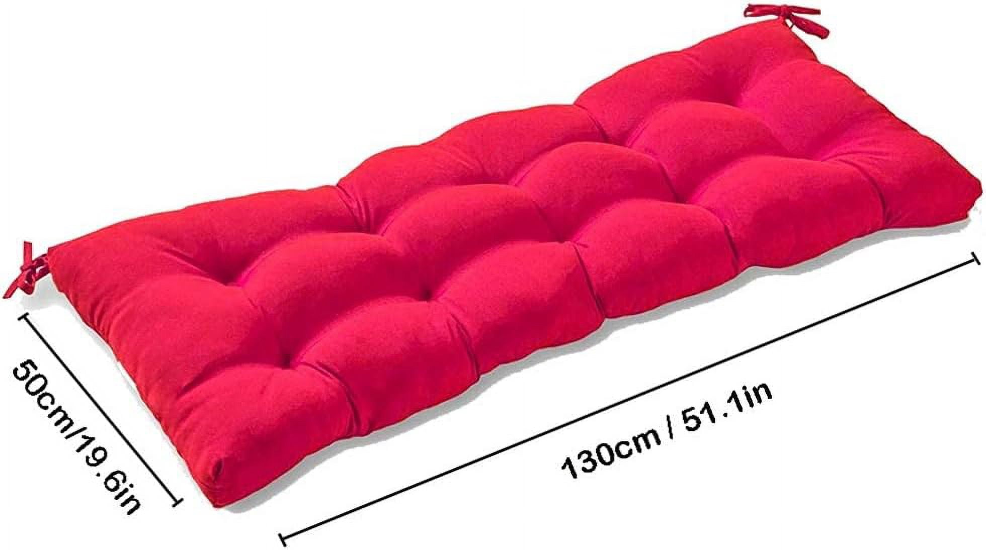 Namzi 1 Pcs 51*20inch Bench Cushion, Outdoor Bench Cushion for Patio & Garden, Heavy Duty Outdoor Furniture Cushion for Porch Seating,Red