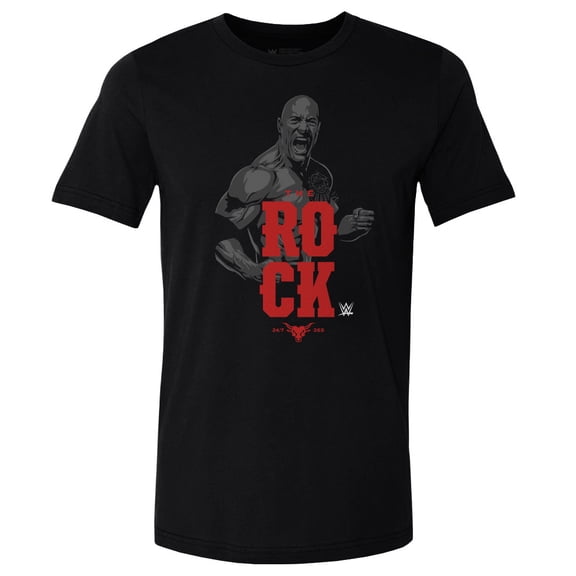 Men's 500 Level Black The Rock Vector T-Shirt