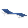 thumbnail image 3 of Modway Glimpse Outdoor Patio Mesh Chaise Lounge Set of 4 in White Navy, 3 of 8