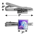 thumbnail image 3 of Majestic Unicorn Pink Purple Blue Square Tie Bar Clip Clasp Tack- Silver or Gold, 3 of 5