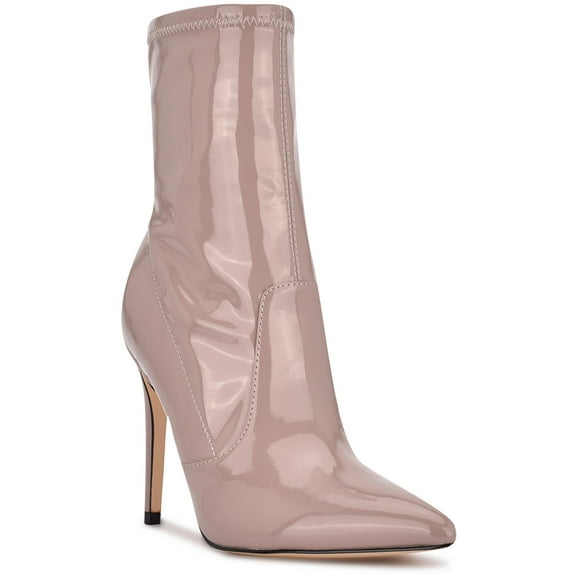 Nine West Womens Jody 3 Patent Pointed Toe Booties