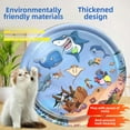 thumbnail image 3 of Summer Ready: Inflatable Thickened PVC Water Play Mat for Toddlers' Crawling & Cognitive Development - Interactive Toy for Kids, Cats & Dogs with Tropical Fish Design & Air Pump (95cm), 3 of 6