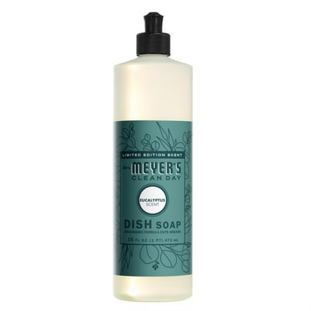LIMITED EDITION Mrs Meyers Clean Day Eucalyptus Scented Dish Soap, Hand Soap & Multi Surface Cleaner