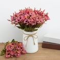 thumbnail image 2 of Hvmvliv Artificial Flowers Simulated Bouquet Fake Flowers Wedding Home Hotel Artificial Plants Flower Arrangement Decoration Props Ornaments Wine, 2 of 6