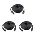 thumbnail image 2 of Maytalsory Sturdy 4Pin Video Extension Cable Wire for Bus Truck Reversing Rear View Camera Black 15M 3Set, 2 of 6