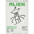 thumbnail image 3 of Jim Thorpe 13x18 Black Modern Framed Museum Art Print Titled - Feeling a Bit Alien, Celebrate Your Differences in (1983), 3 of 5