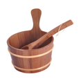 thumbnail image 3 of Cubo y cucharón para Sauna, cubo para leche de 4L, regalos, accesorios profesionales resistentes para Sauna, contenedor de almacenamiento de madera, 3 of 9