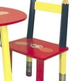 thumbnail image 3 of 3 Piece Kids Pencil Themed Table Set with 2 Chairs, Multicolor- Saltoro Sherpi, 3 of 4