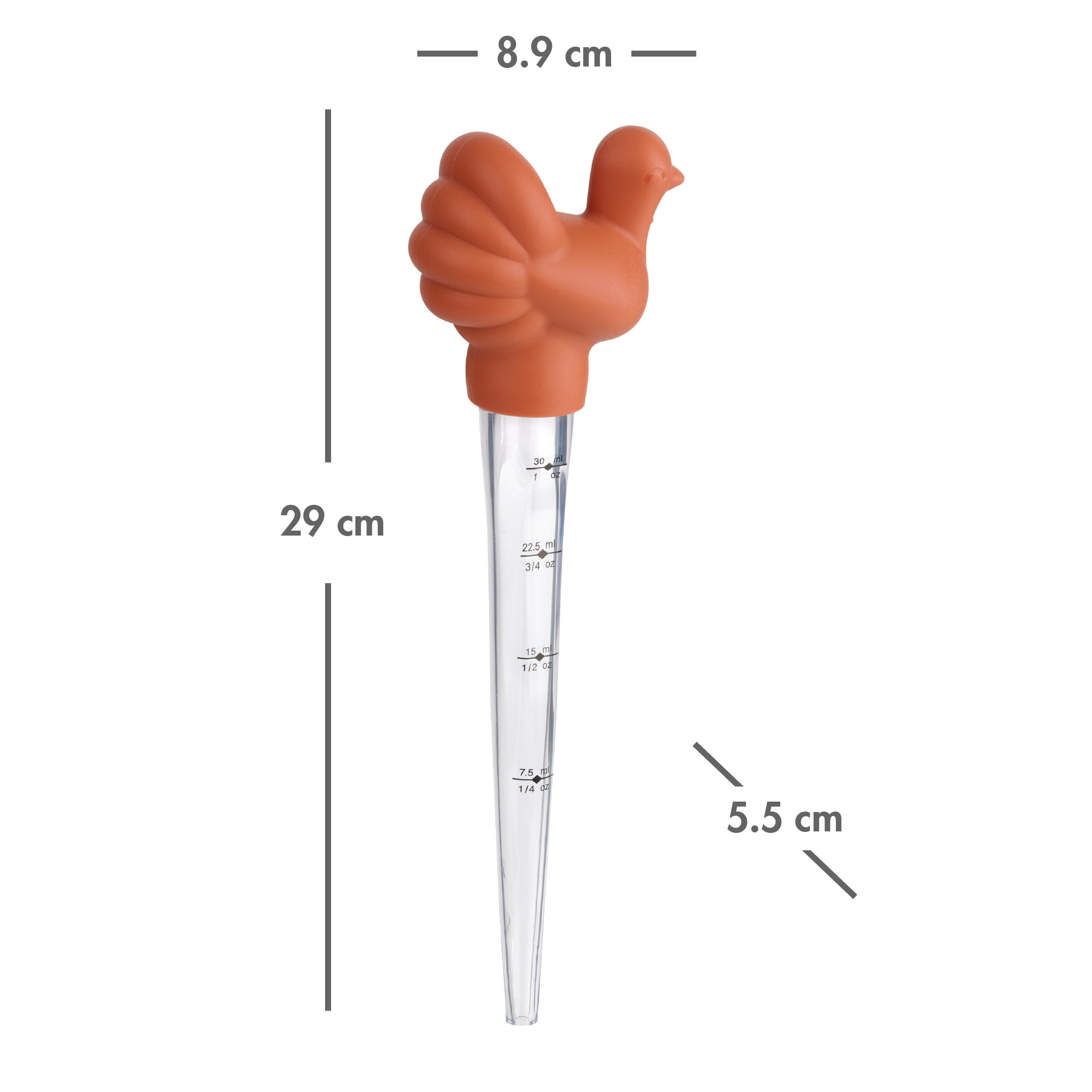 Way-To-Celebrate Turkey Baster, Orange, WAY-TO-CEL PL TURKEY BASTER